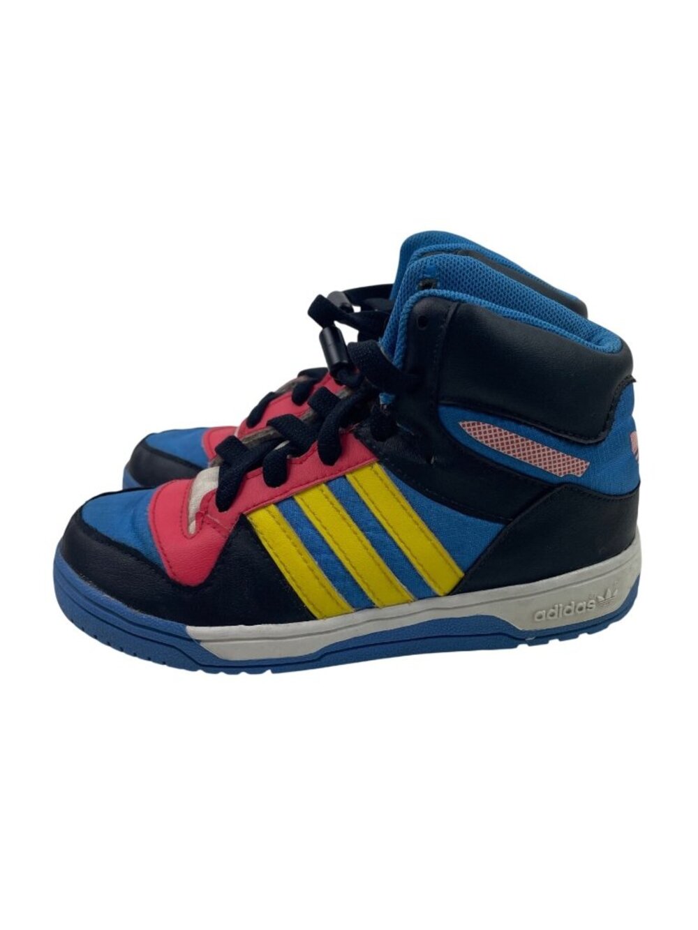 Adidas Hard Court Hi High-Top Shoes Multicolor Size 9.5 US Kids Retro Sneakers